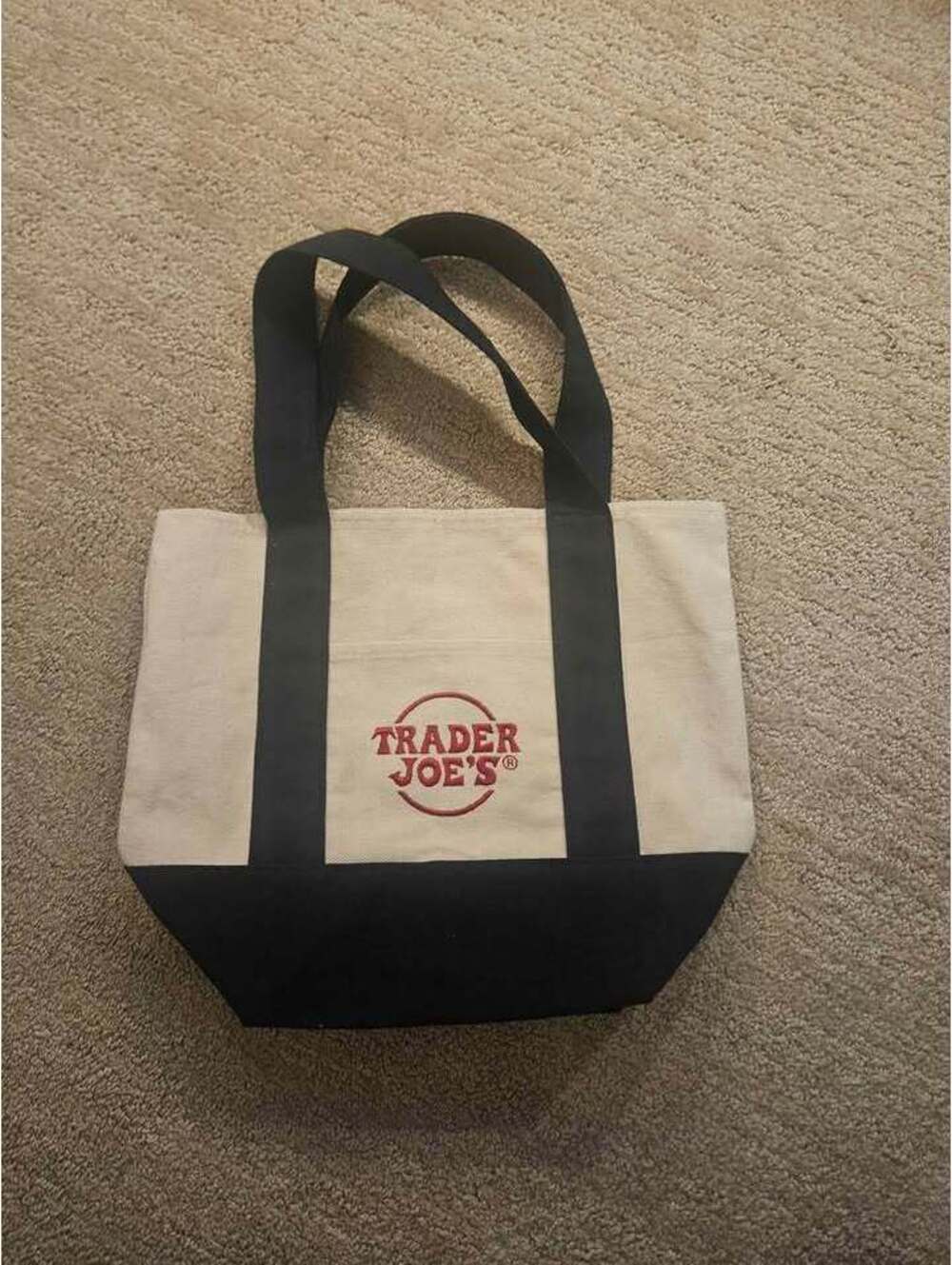 Small Trader Joe's Canvas Tote Bag